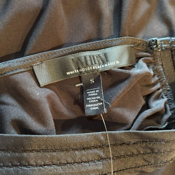 NWT White House Black Market Cross Front Halter S Black 570347419 - Picture 12 of 14